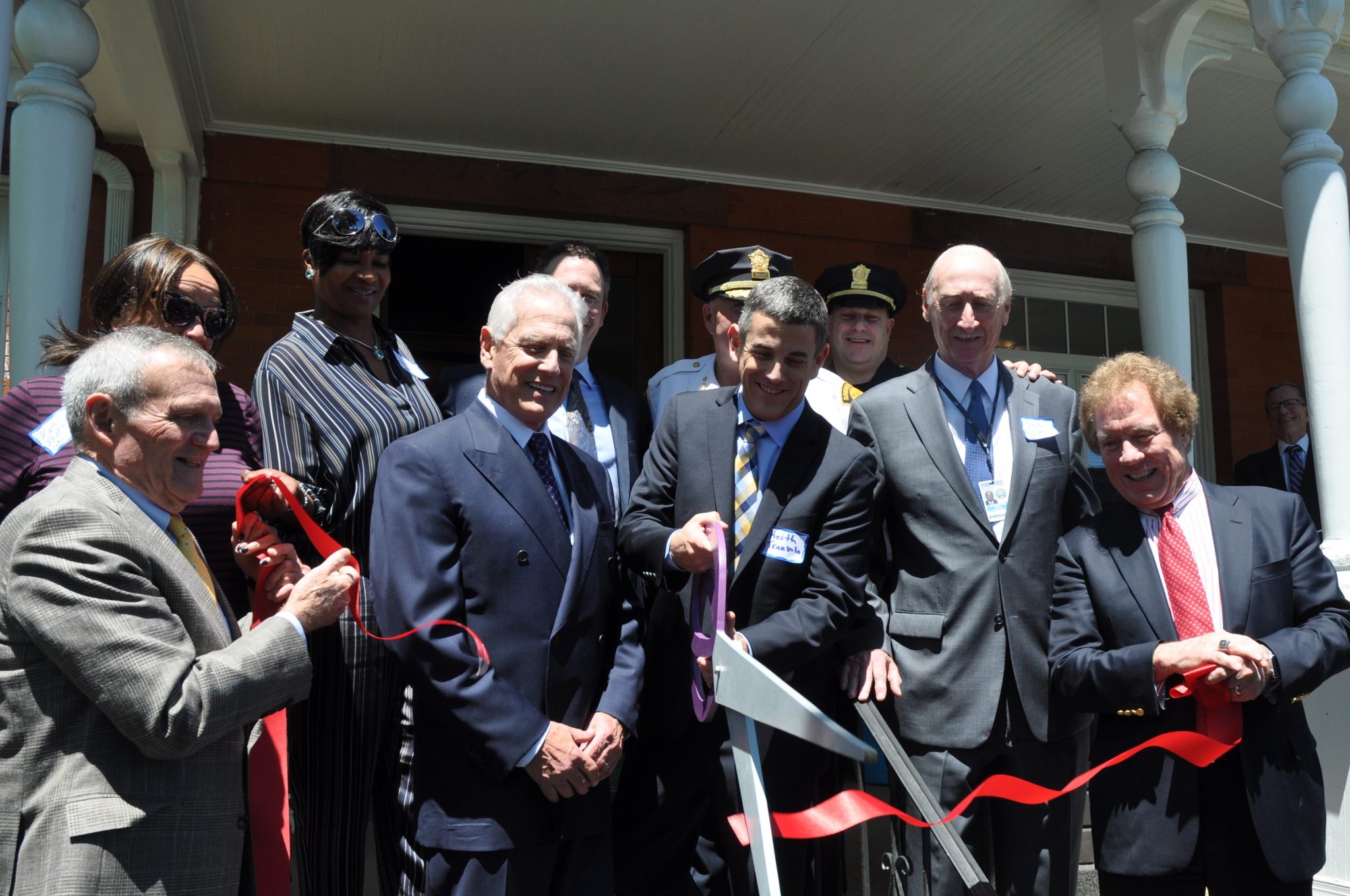 Vincent, Keith and Scott Trantolo at ribbon cutting ceremony